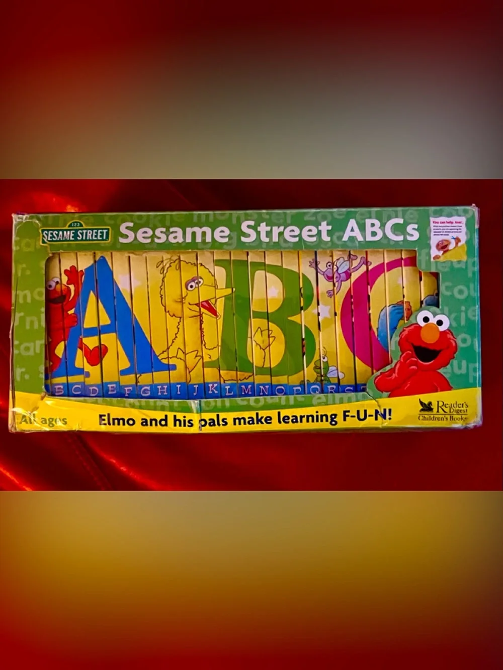 SESAME STREET ABCs 26 Interlocking Alphabet Board Books Set VG IN BOX…& MORE!!